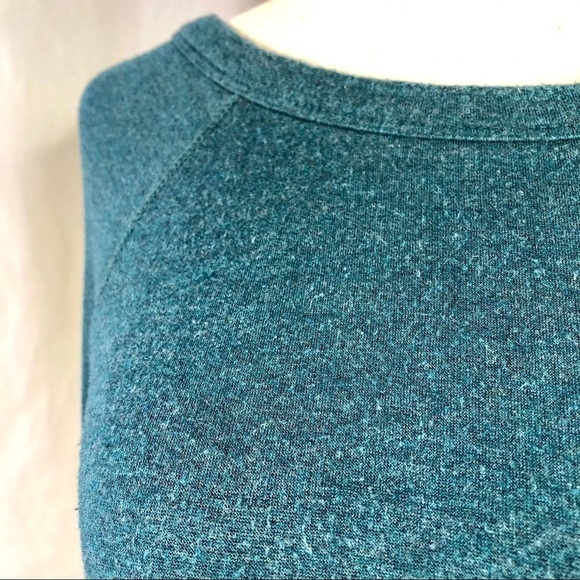 Lou & Grey super soft rayon t-shirt dress teal XS - Picture 3 of 8